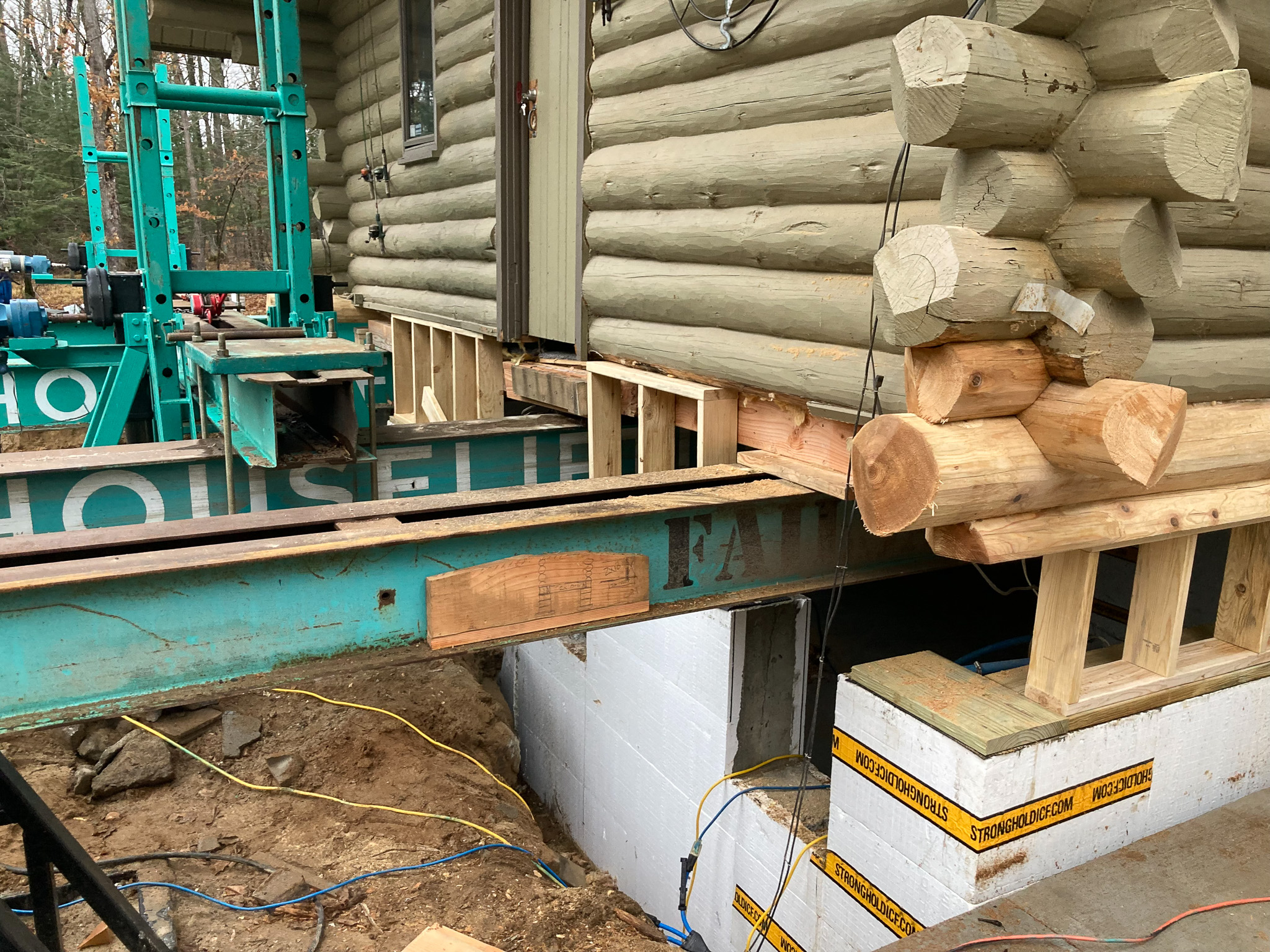 Crew on site during a Florida home elevation
